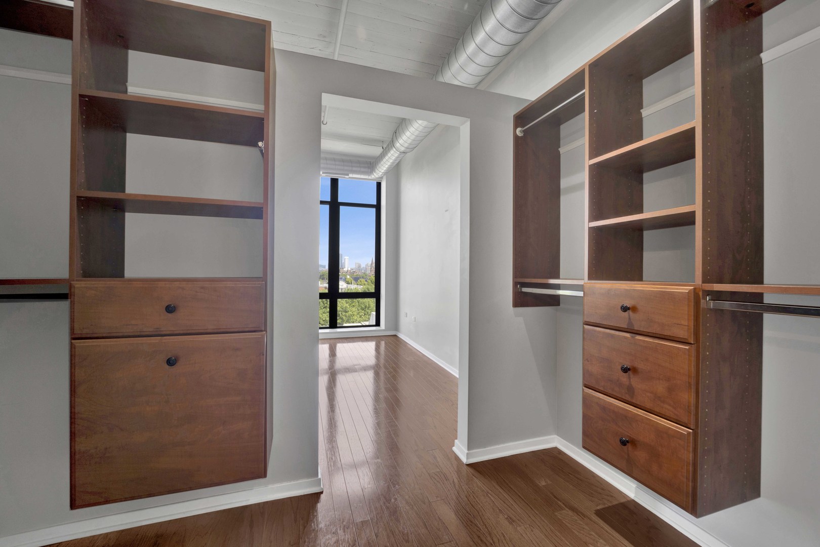 1525 South Sangamon Street, Unit 504 Chicago, IL 60608 - Photo 20 of 32 a view of walk in closet with empty racks