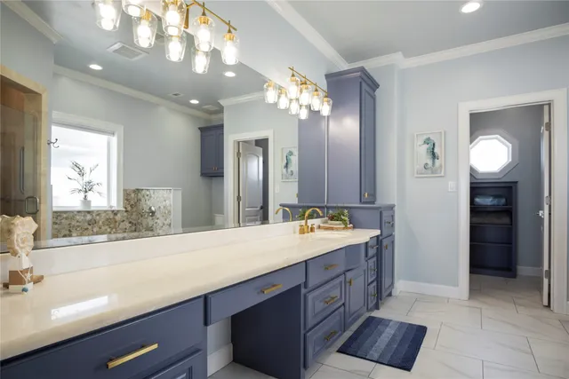 a aerial view of a house with a swimming pool