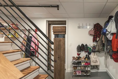 a view of storage and utility room