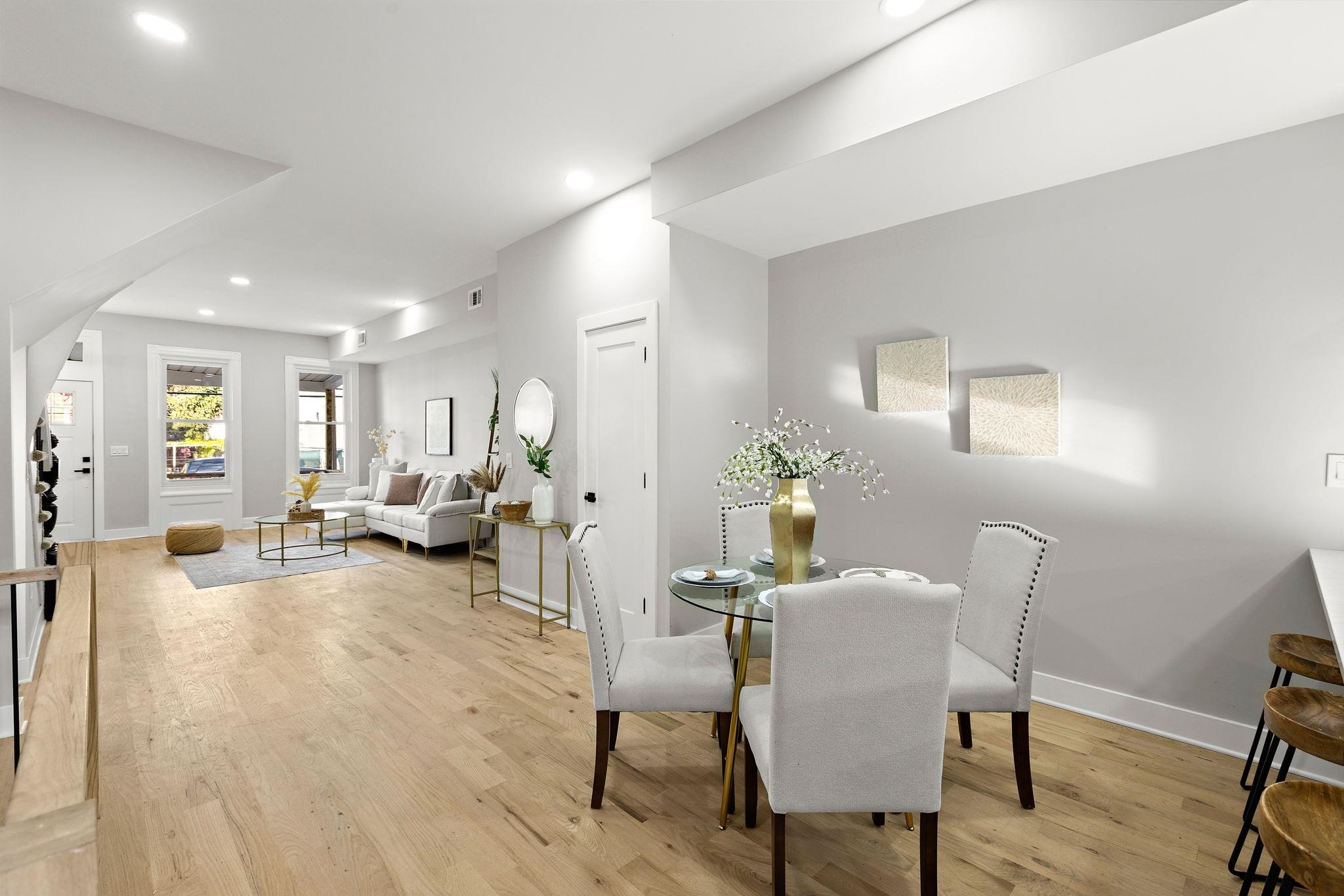 77 Boyd Avenue Jersey City, NJ 07304 - Photo 13 of 26 a living room with furniture and a wooden floor