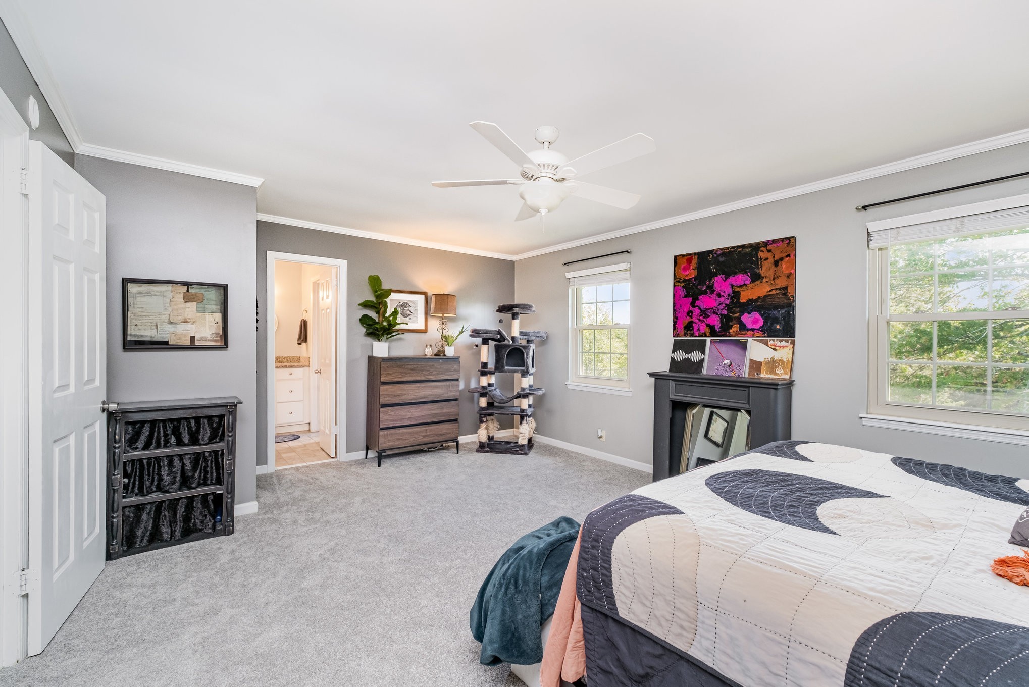 4001 Anderson Road, Unit B124 Nashville, TN 37217 - Photo 19 of 36 a bed room with a bed and a television