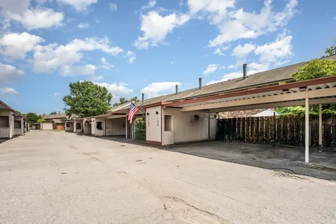 a view of a house with a outdoor space