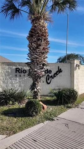 a view of a palm tree next to a yard