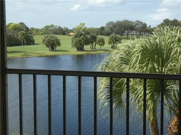 a view of a balcony with an outdoor space