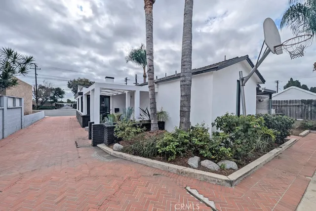 a house with a garden space