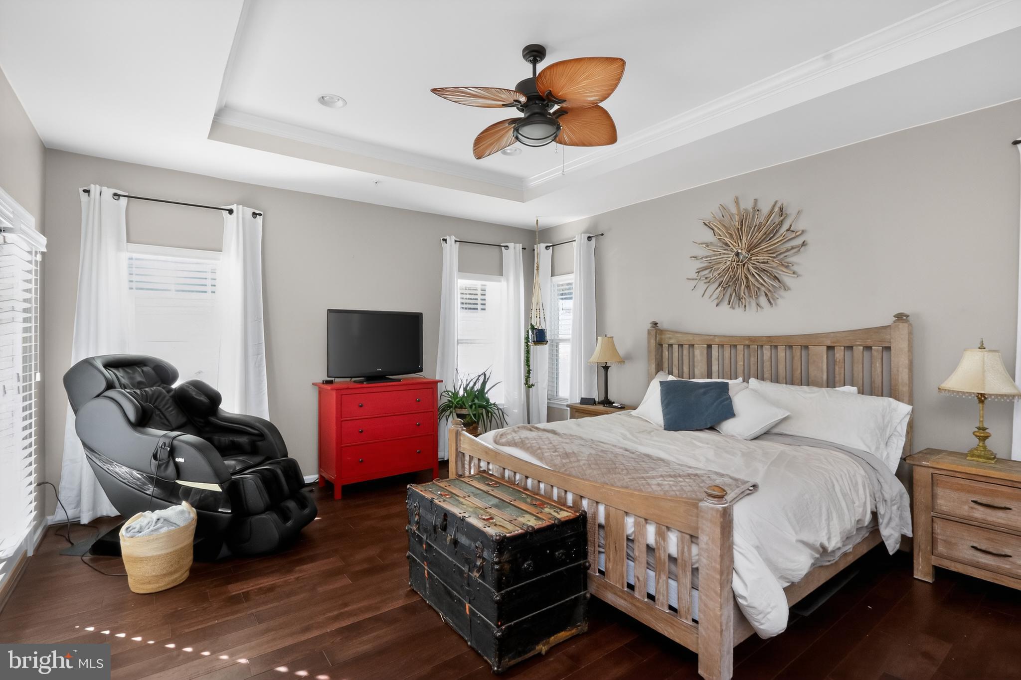 17518 Spring Cress Drive Dumfries, VA 22026 - Photo 12 of 37 a bedroom with a bed and wooden floor