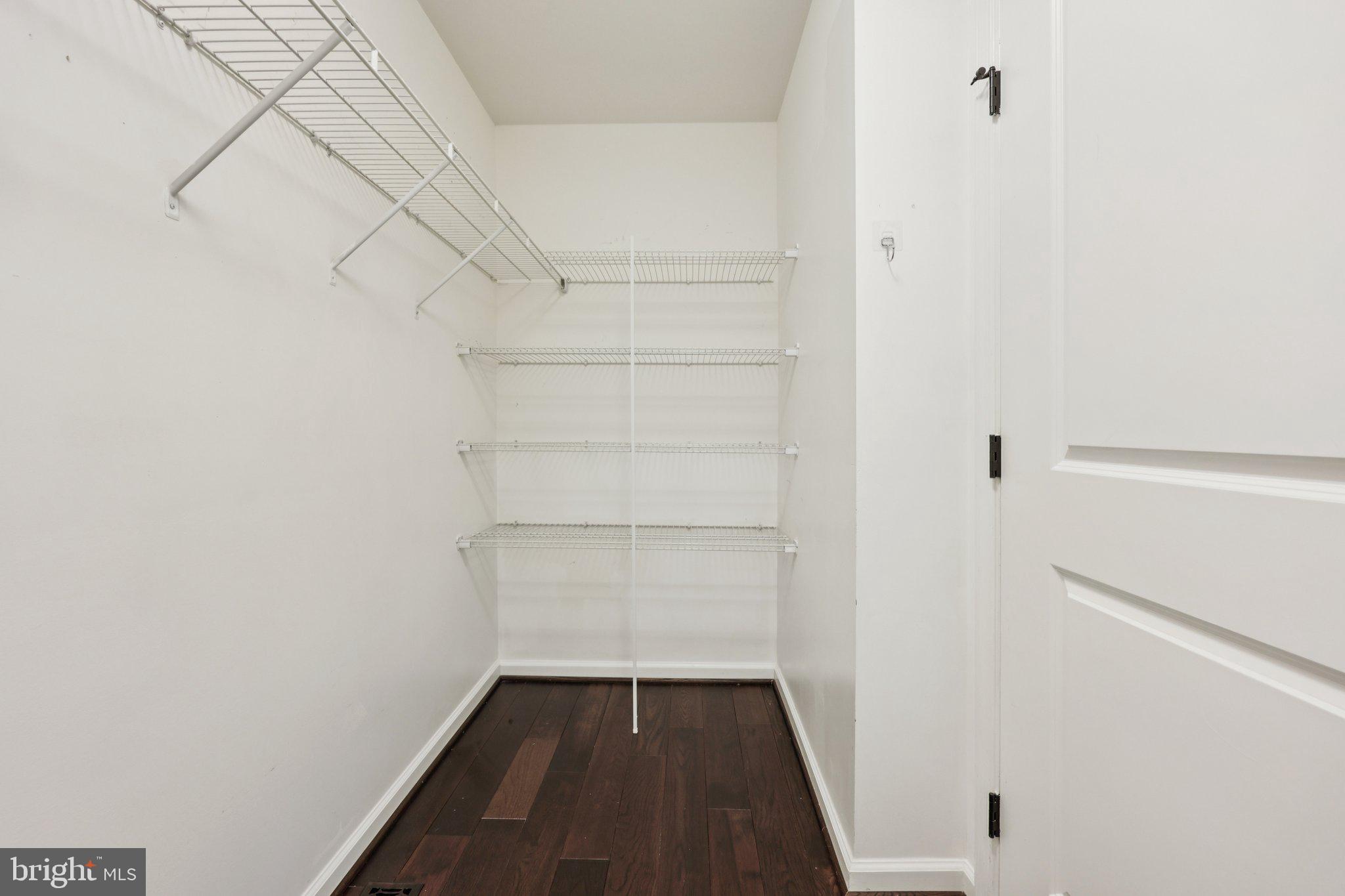 17518 Spring Cress Drive Dumfries, VA 22026 - Photo 57 of 89 a view of walk in closet with empty racks