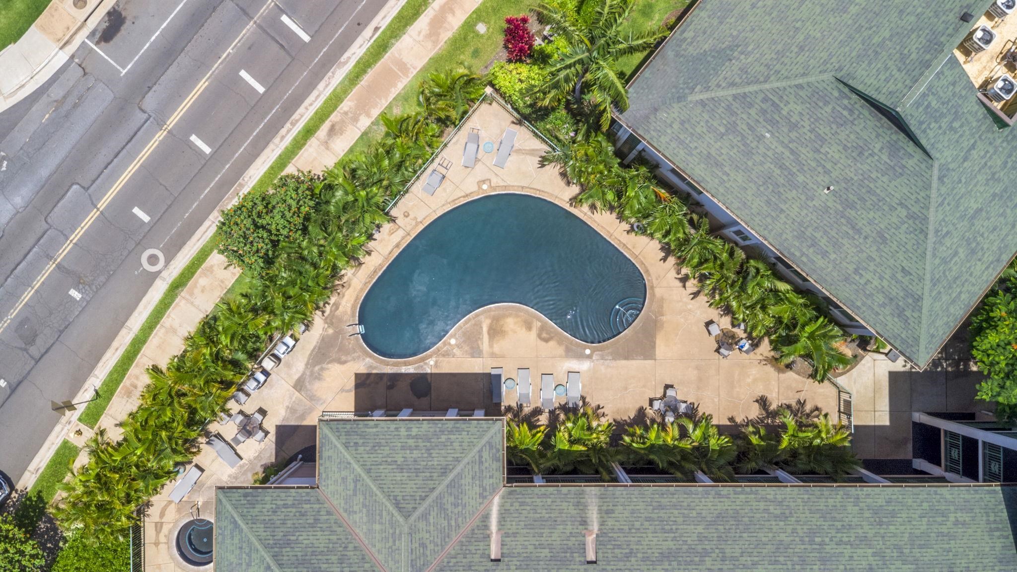 44 Kanani Road, Unit 2202 Kihei, HI 96753 - Photo 2 of 42 a aerial view of a house with a yard and a large tree