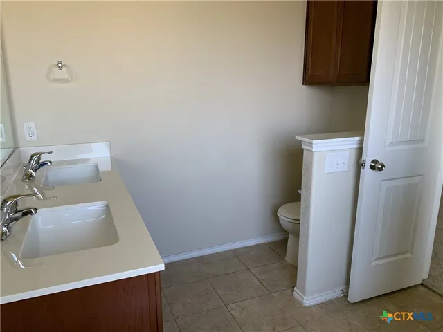 a bathroom with a sink and a toilet