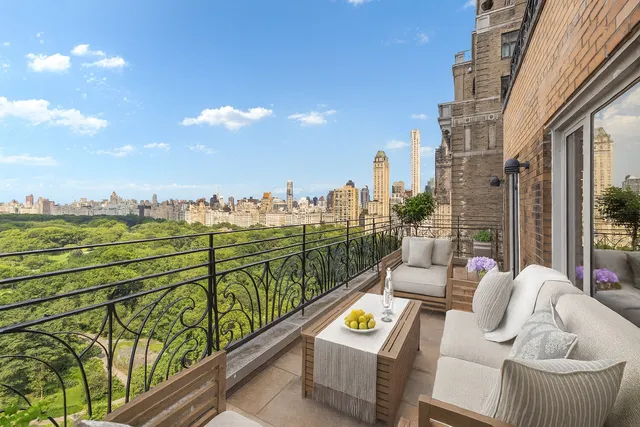 a view of a bench in balcony