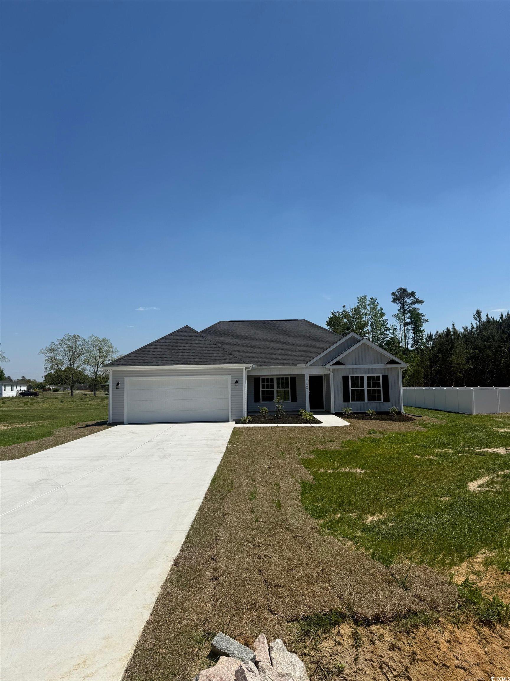 1800 Mack Road Conway, SC 29526 - Photo 1 of 2 View of front of home featuring a garage, driveway