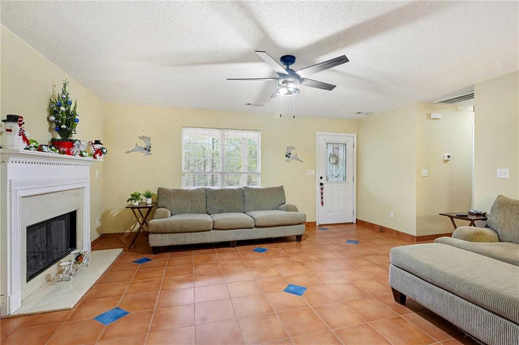 235 Cecil Jackson Road Griffin, GA 30223 - Photo 4 of 34 a living room with furniture and a fireplace