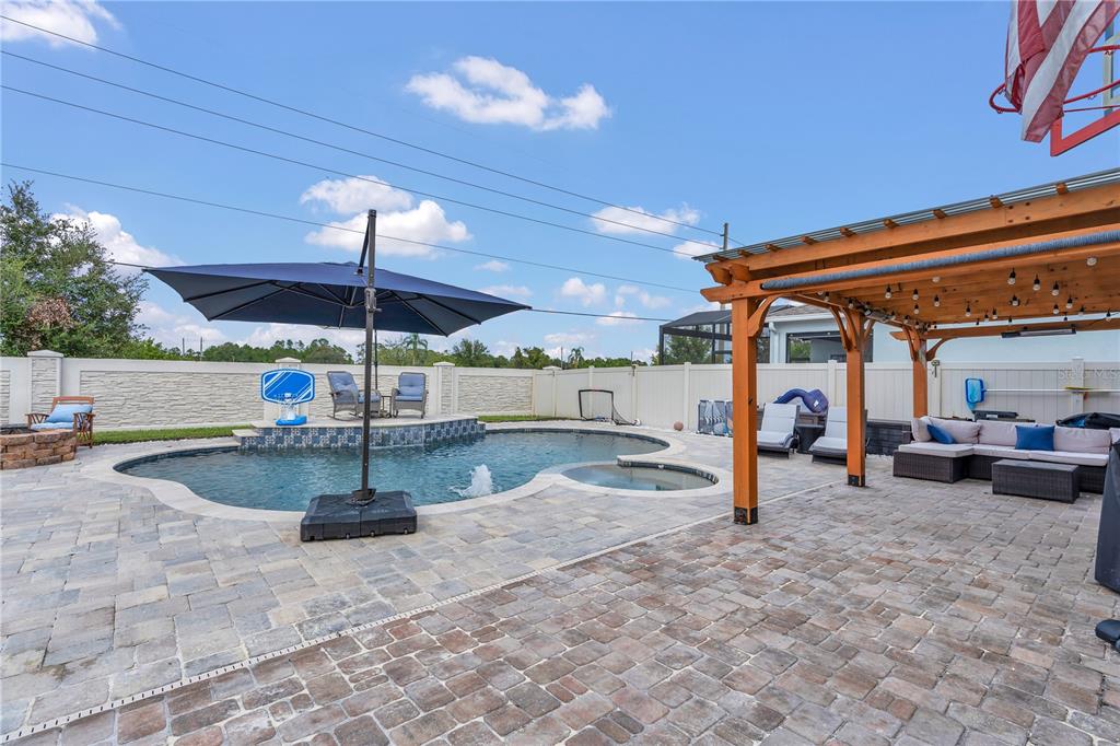 2899 Parkfield Road St. Cloud, FL 34772 - Photo 33 of 52 a view of a gym with a patio