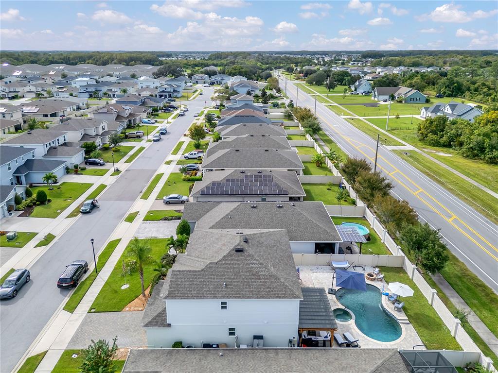 2899 Parkfield Road St. Cloud, FL 34772 - Photo 42 of 52 an aerial view of a house with a garden