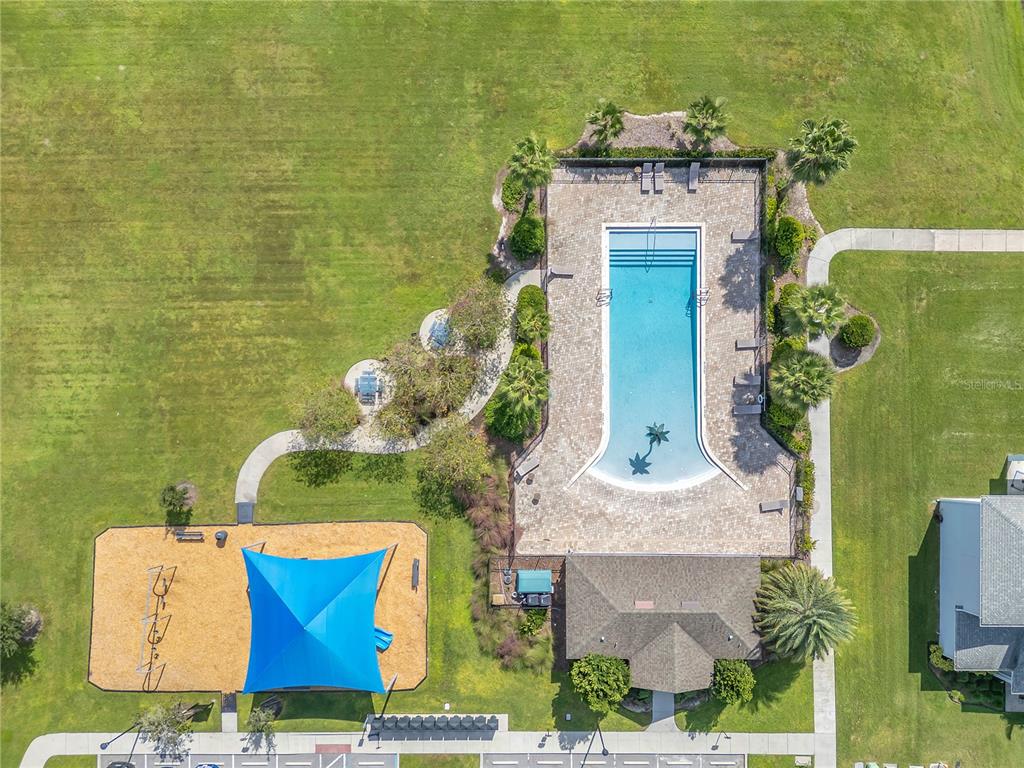 2899 Parkfield Road St. Cloud, FL 34772 - Photo 51 of 52 an aerial view of a house with a garden