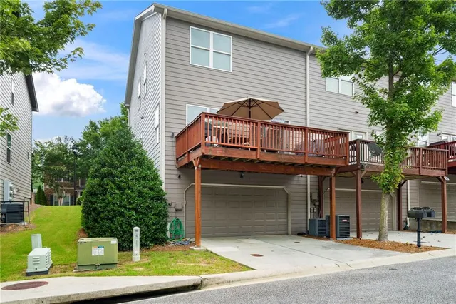 a view of a house with a balcony