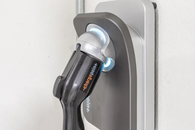 a close view of washer in a bathroom