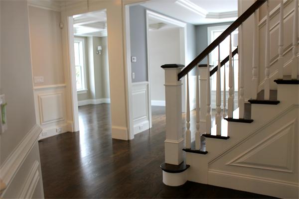 4 Claflin Road Wellesley, MA 02482 - Photo 13 of 20 a view of entryway with wooden floor and stairs