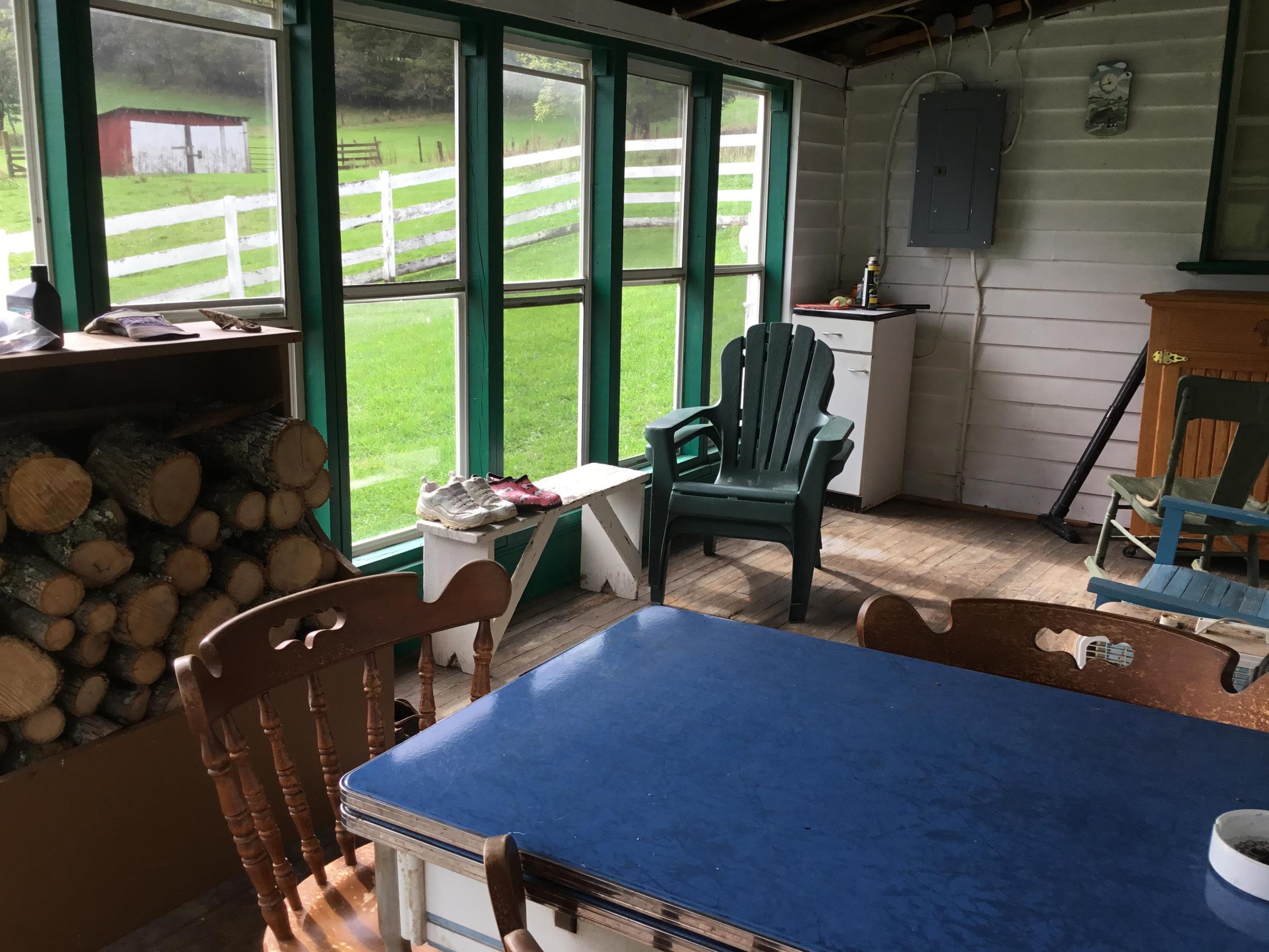 407 J Mallow Road Franklin, WV 26807 - Photo 23 of 39 a view of a workspace with furniture and a window