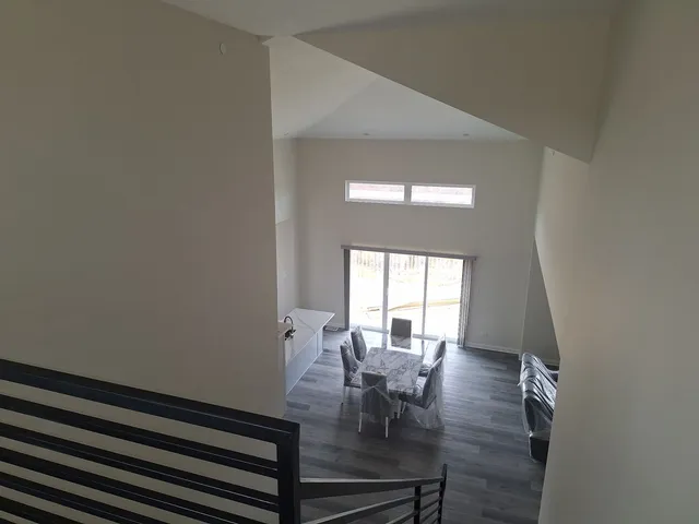 a view of dining room and livingroom with furniture
