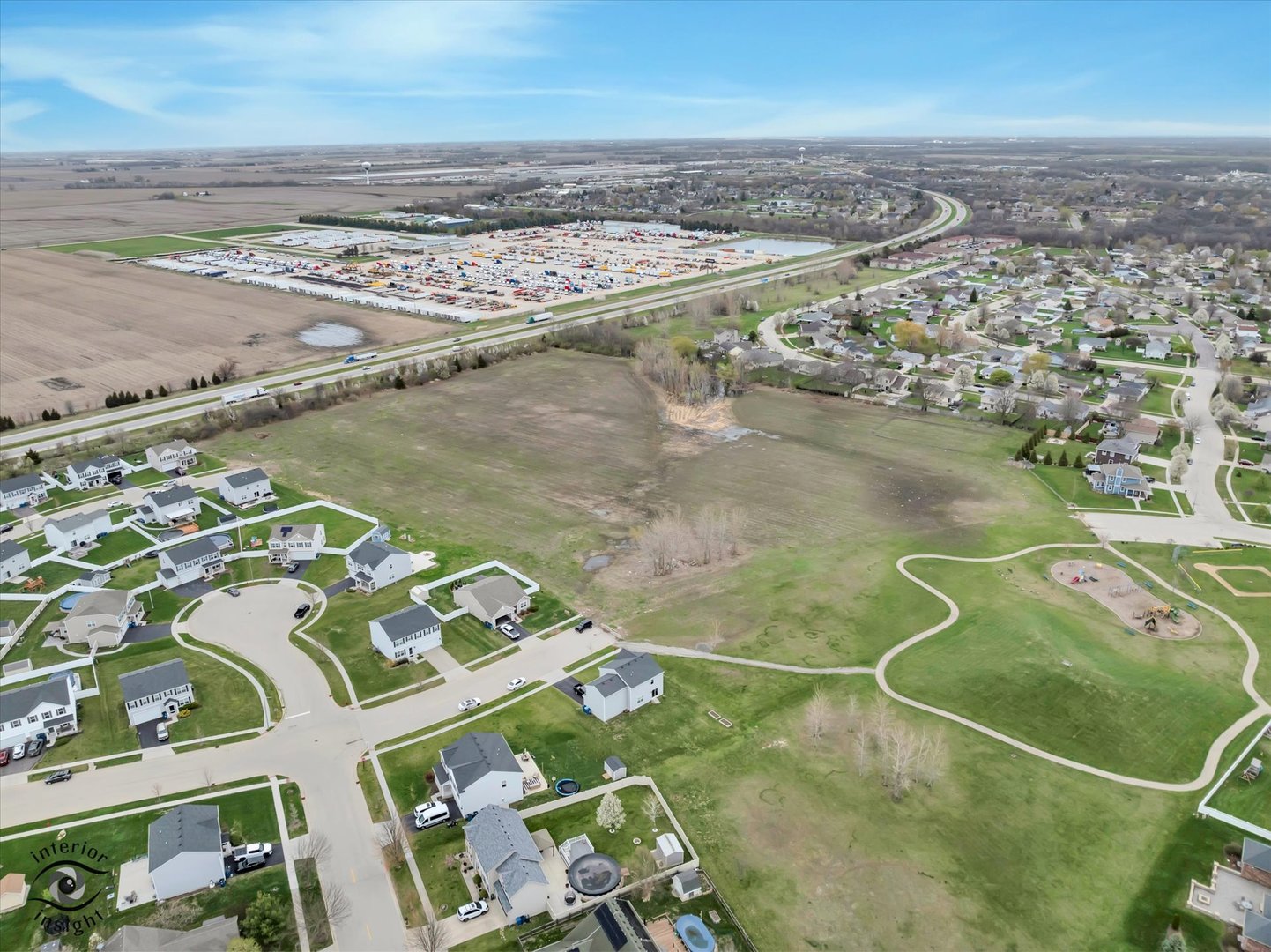 0 Locust Road Morris, IL 60450 - Photo 21 of 27 an aerial view of residential houses with outdoor space