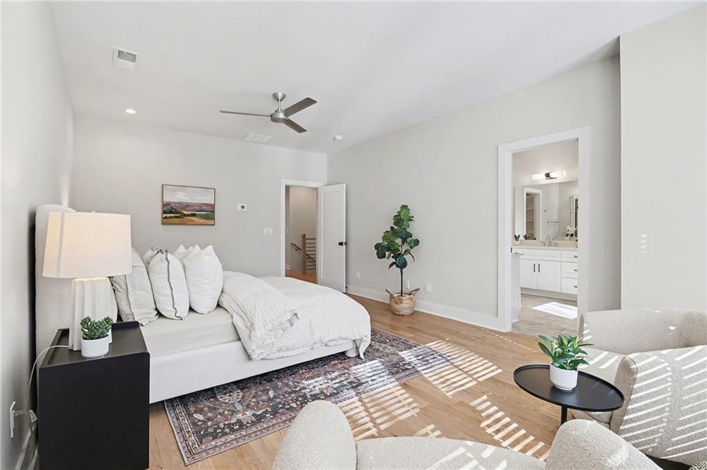 2149 Druid Flds Lane Decatur, GA 30033 - Photo 12 of 25 a bedroom with a bed furniture and wooden floor