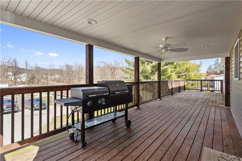 629 Upper Middletown Road Smock, PA 15480 - Photo 31 of 46 a view of a balcony with wooden floor