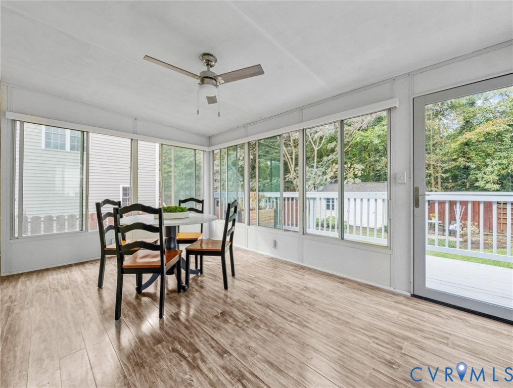 7416 Willow Ridge Terrace Glen Allen, VA 23060 - Photo 17 of 48 a dining room with furniture window wooden floor