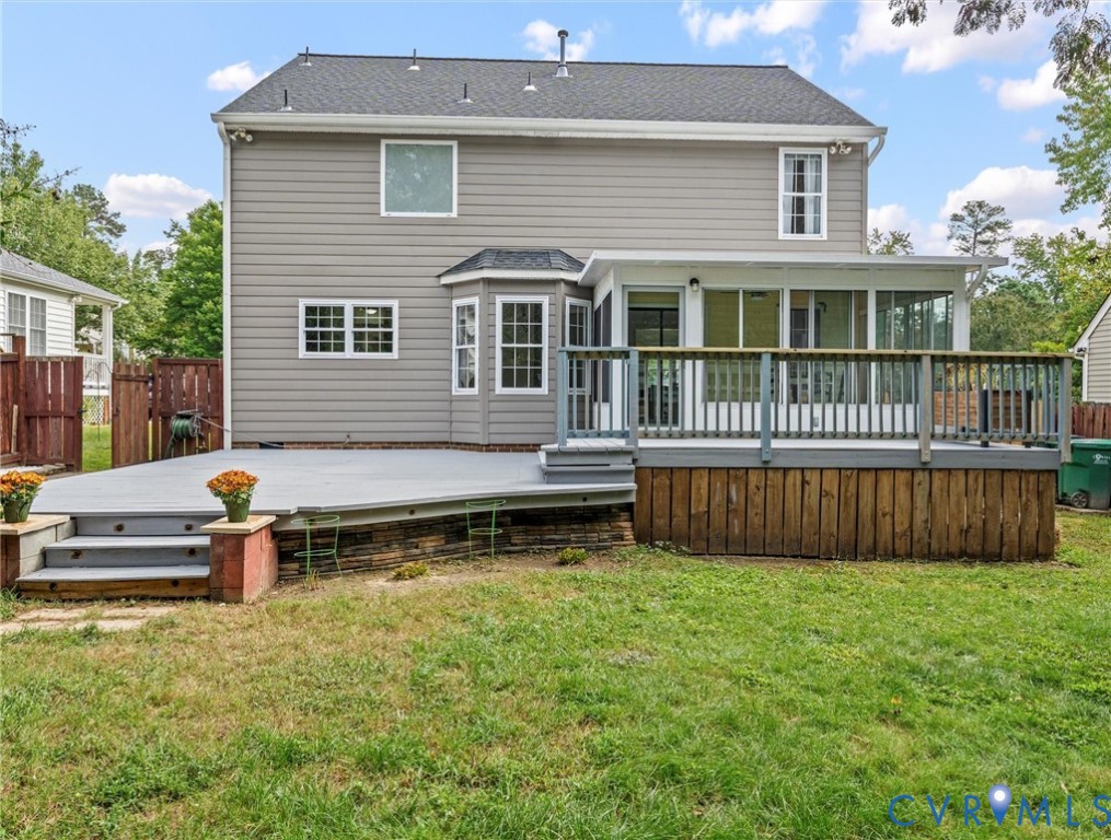 7416 Willow Ridge Terrace Glen Allen, VA 23060 - Photo 43 of 48 a front view of a house with a garden and yard