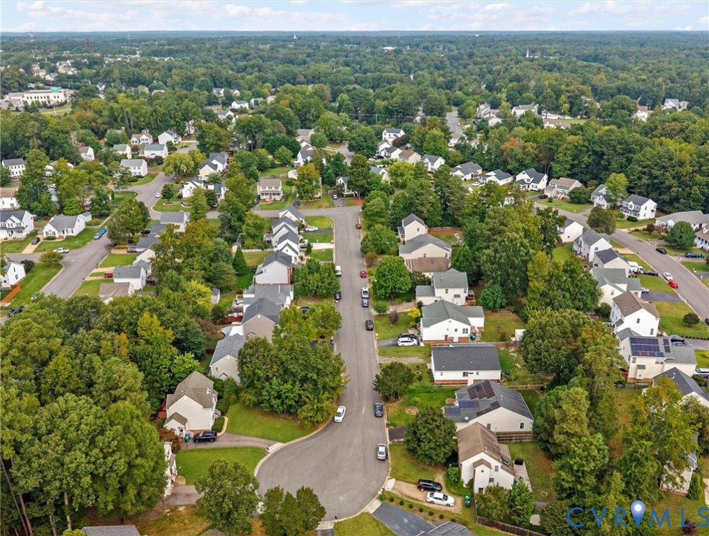 7416 Willow Ridge Terrace Glen Allen, VA 23060 - Photo 48 of 48 an aerial view of residential houses with outdoor space and trees