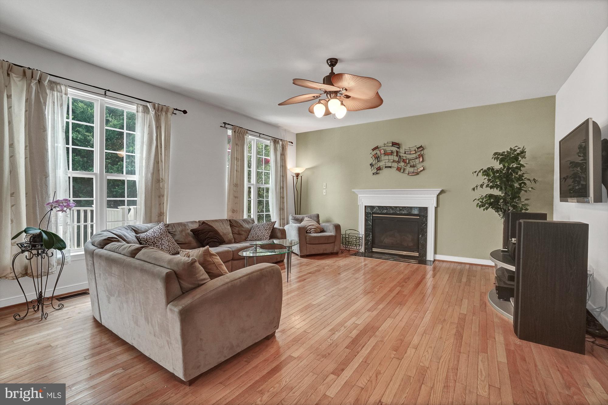 8059 High Castle Road Ellicott City, MD 21043 - Photo 7 of 45 Family room with ceiling fan & lights