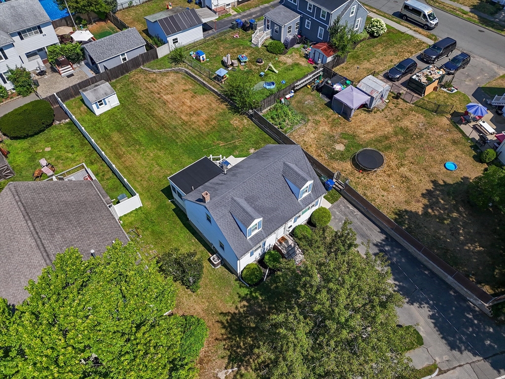 25 Purchase Street Danvers, MA 01923 - Photo 34 of 42 an aerial view of a house with a garden