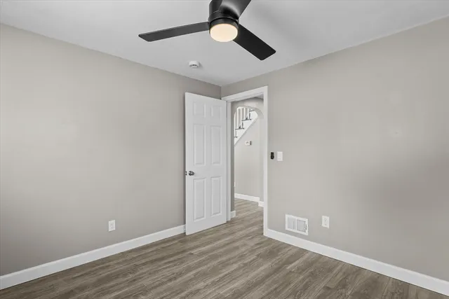 wooden floor in an empty room