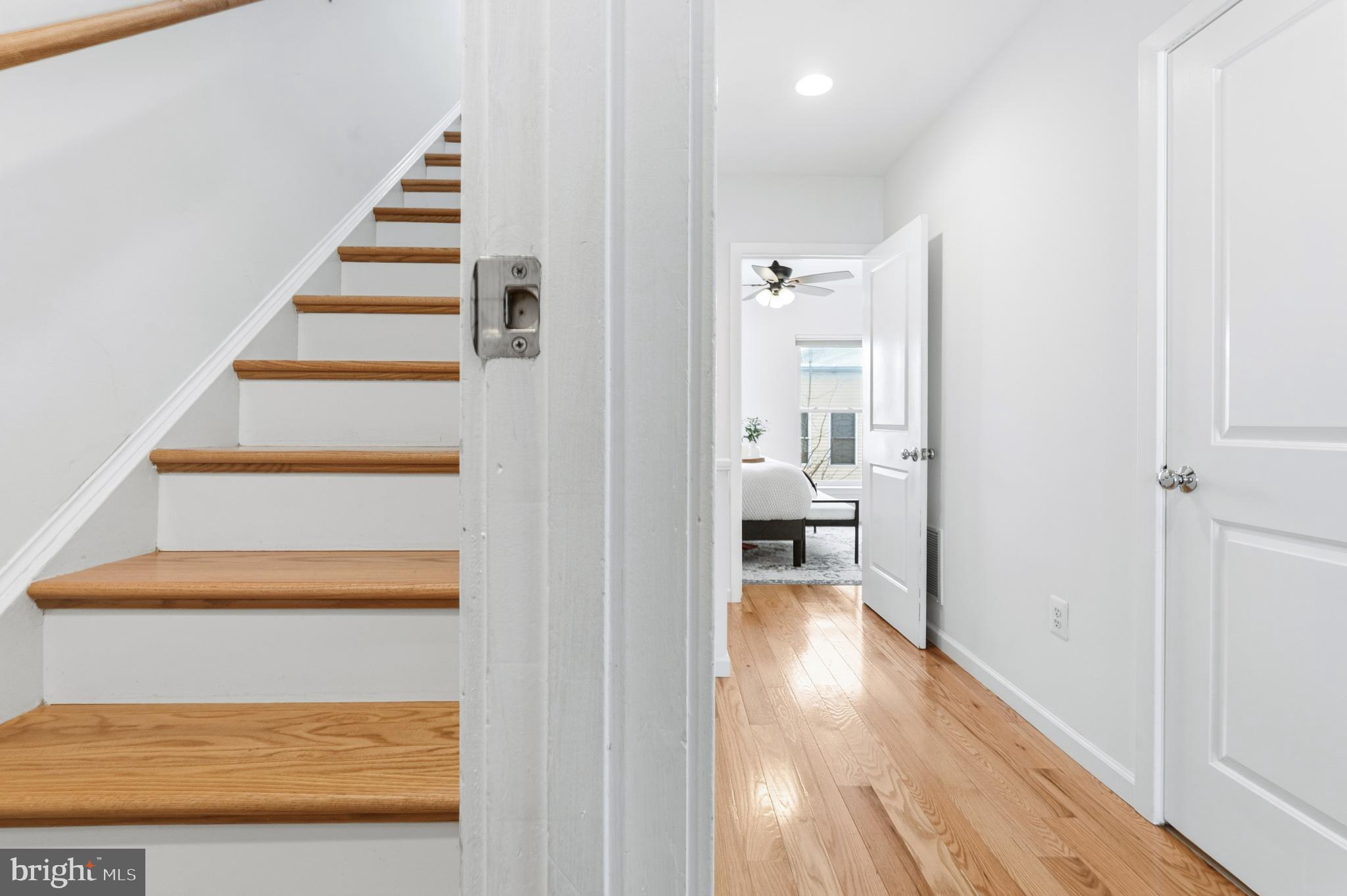 353 L Street Southeast Washington, DC 20003 - Photo 21 of 36 a view of a hallway with wooden floor and entryway