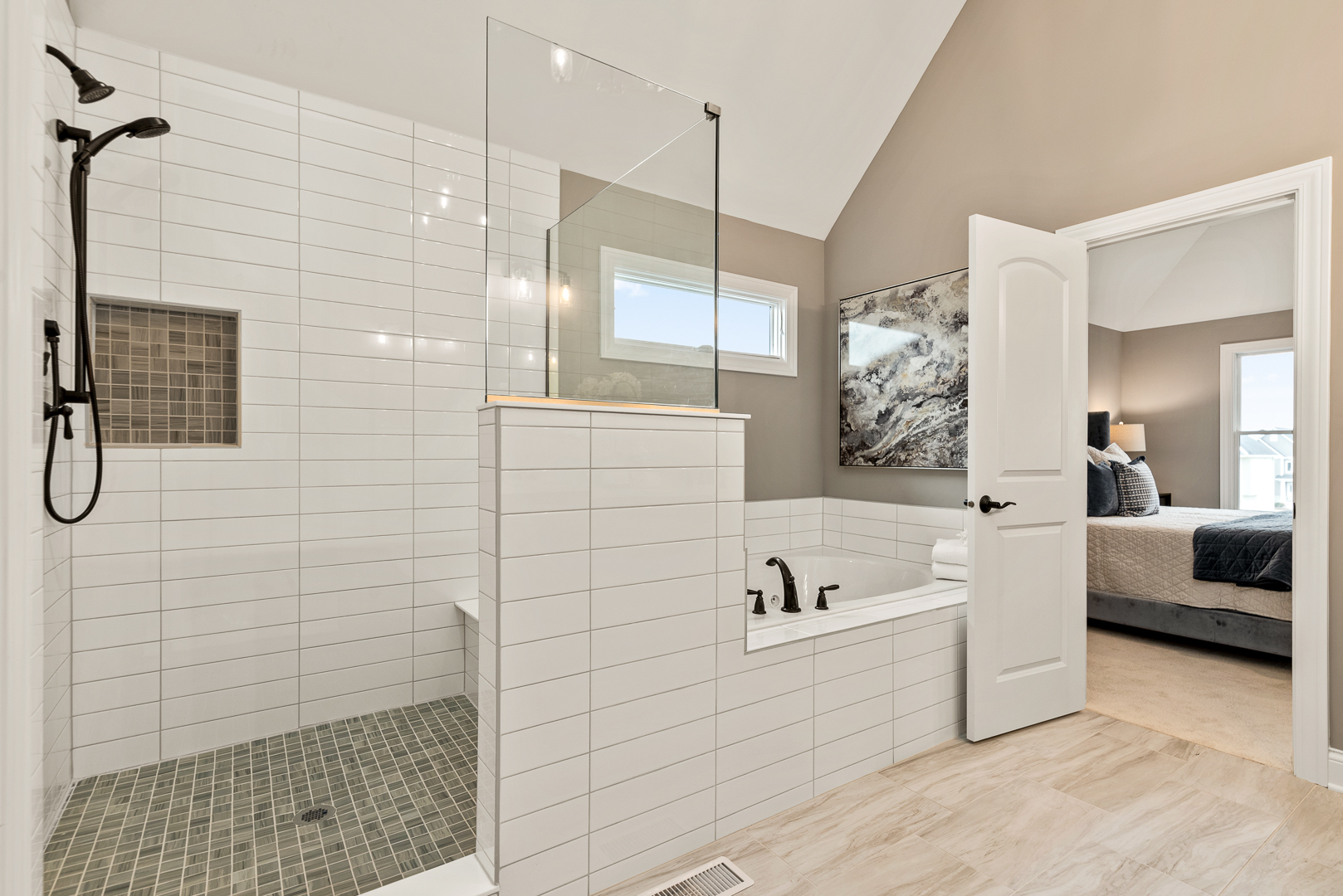 4475 Sassafras Lane Naperville, IL 60564 - Photo 20 of 24 a bathroom with a bathtub and a shower