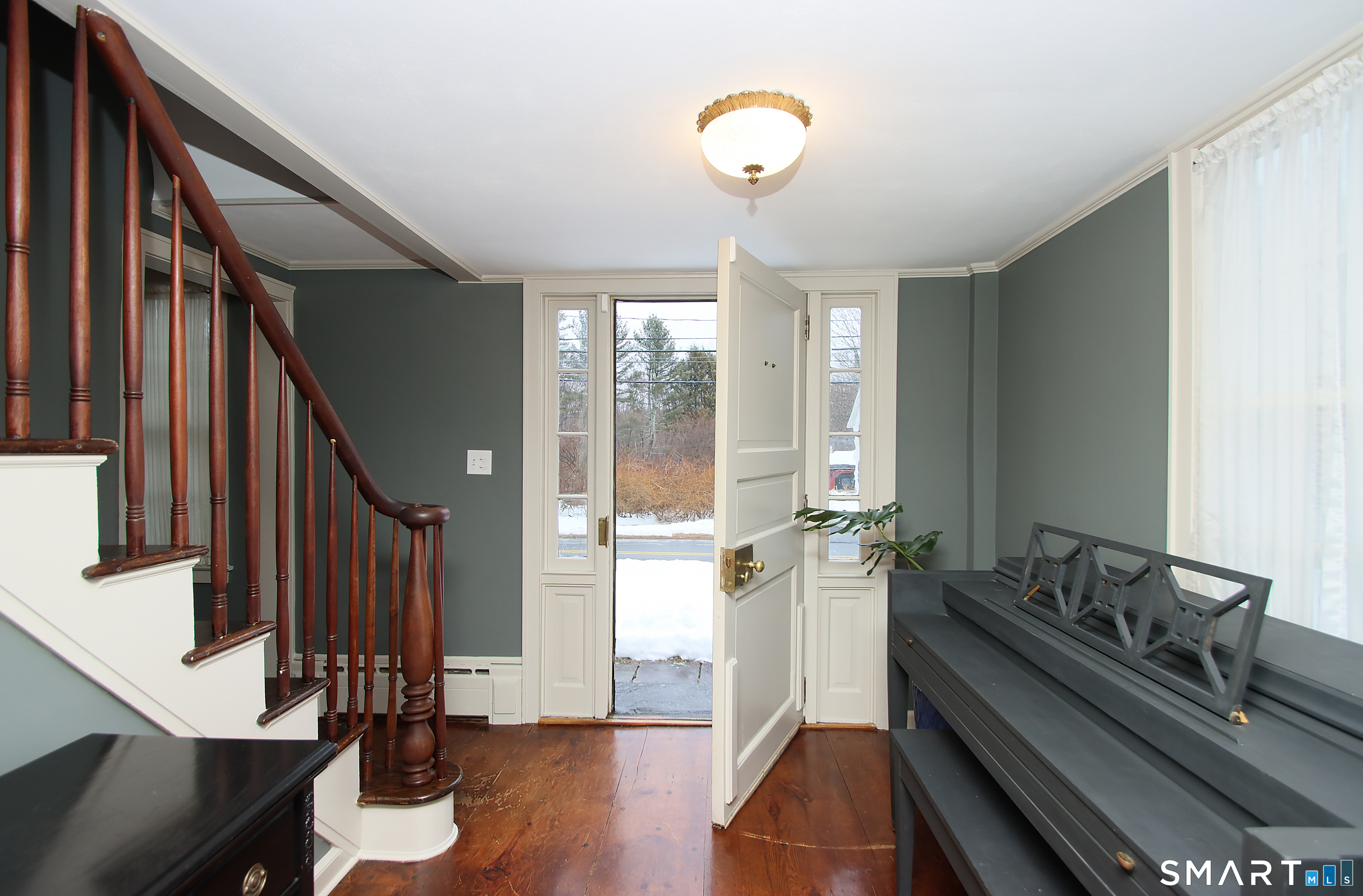 455 Barn Hill Road Monroe, CT 06468 - Photo 2 of 34 Spacious entry foyer with wide plank floors