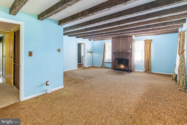 a view of an empty room