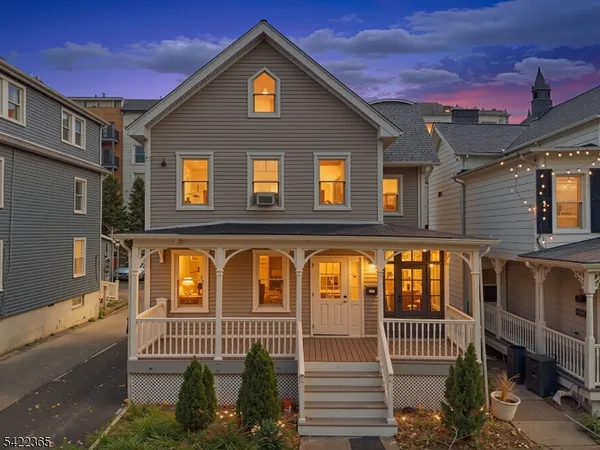 a view of a house with a porch