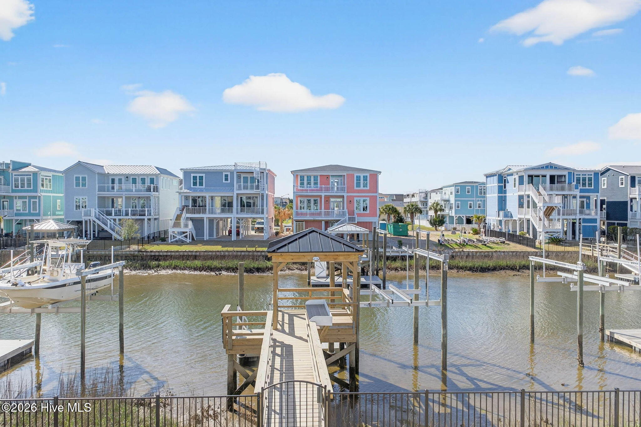 1416 Riverside Drive Sunset Beach, NC 28468 - Photo 28 of 83 Waterfront neighborhood view showcasing canal access and proximity to ICW and coastal lifestyle amenities.