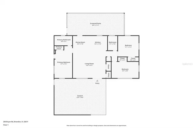 $279,000 | 205 Bryan Road, Brandon, FL 33511