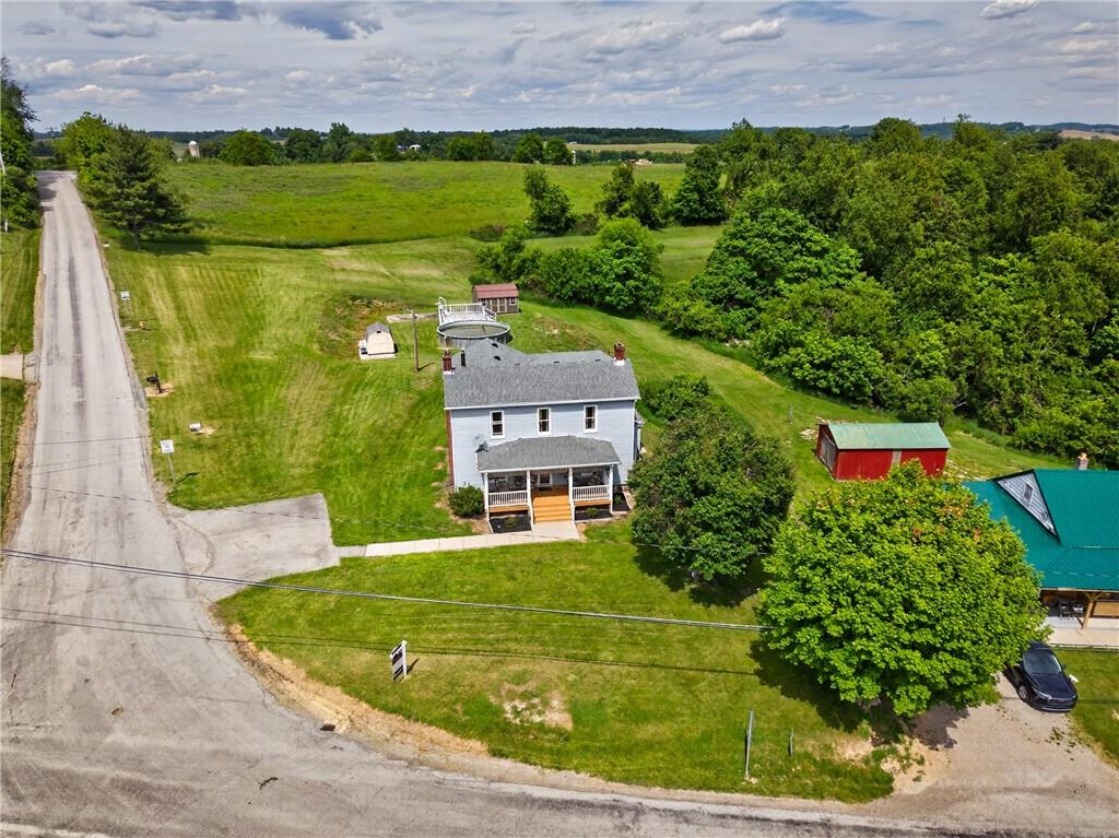 6 Dry Ridge Road West Alexander, PA 15376 - Photo 28 of 32 Drone in front of the Home..