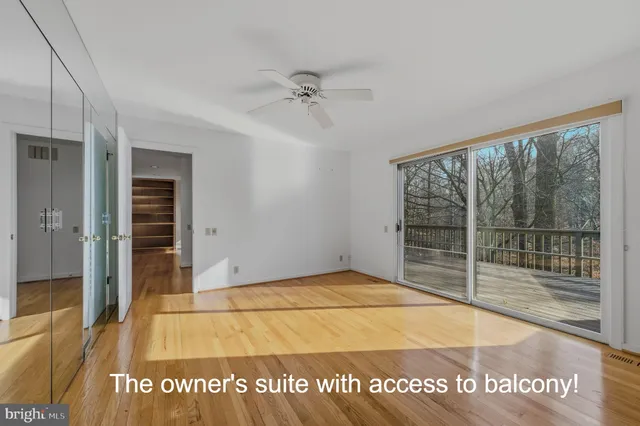 a view of a room with an empty room