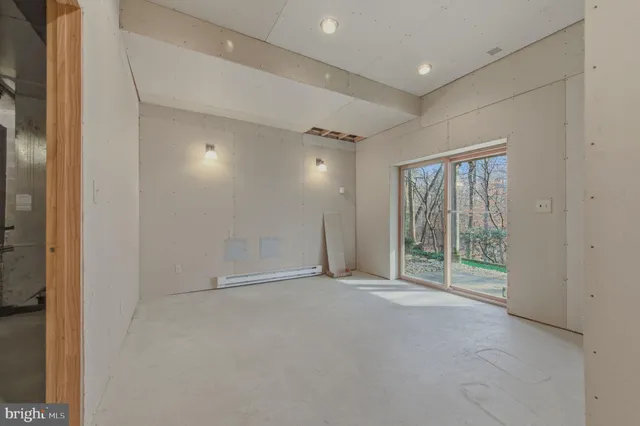 a view of an empty room