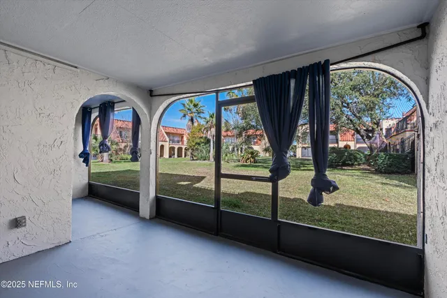 a view of front door