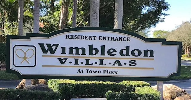 a view of sign board