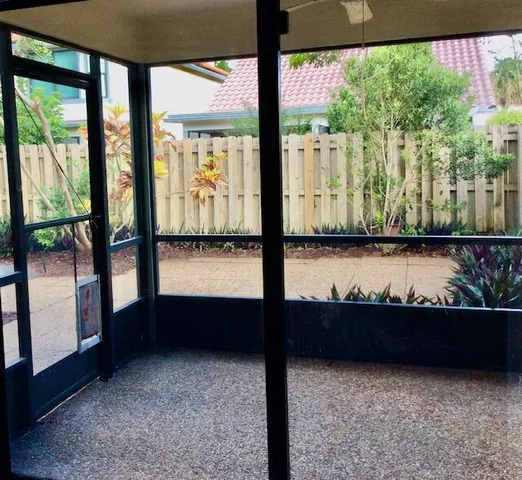 a view of room with window and outdoor view