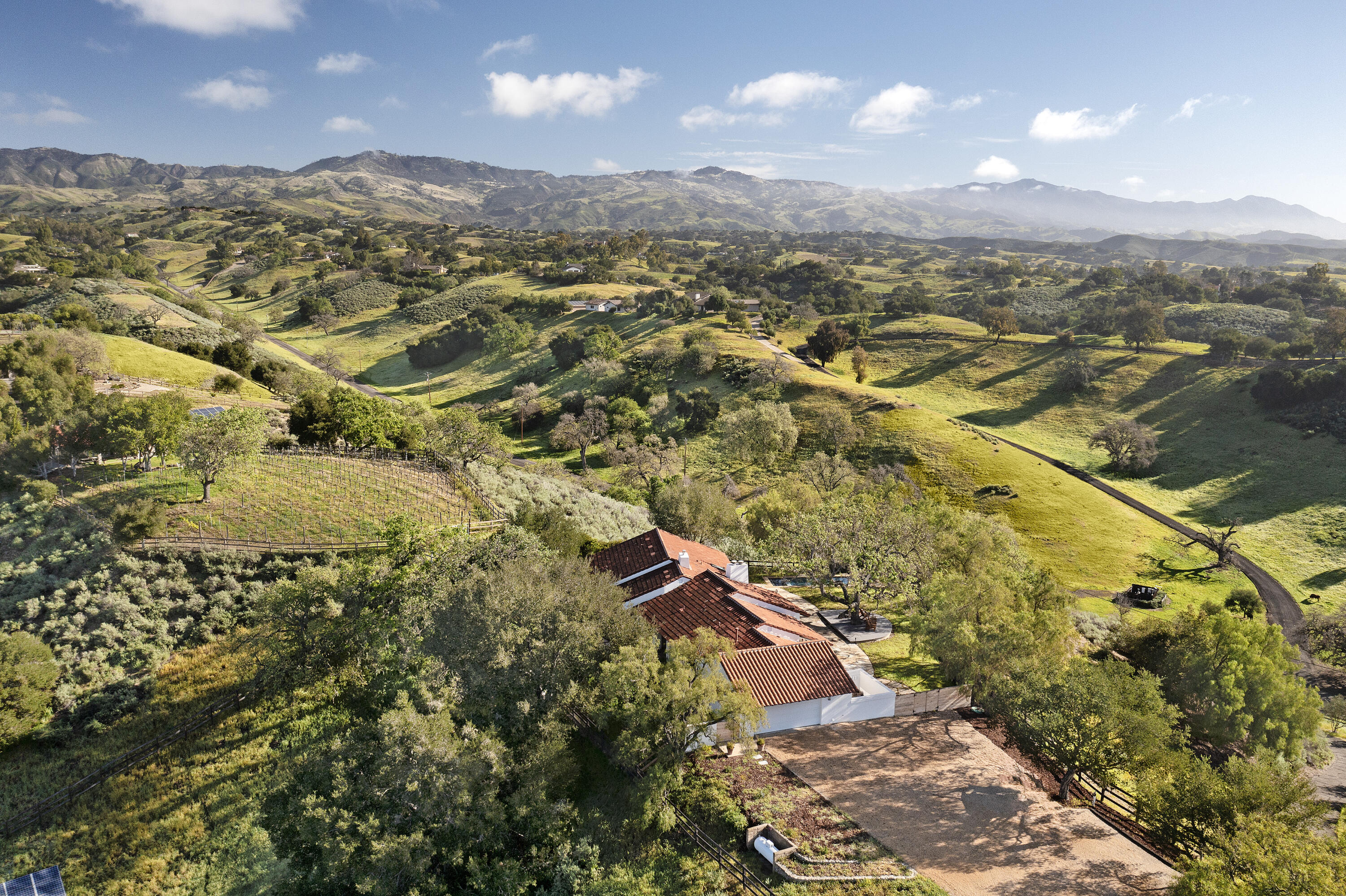 3009 Woodstock Road Santa Ynez, CA 93460 - Photo 6 of 32 an aerial view of residential houses with outdoor space