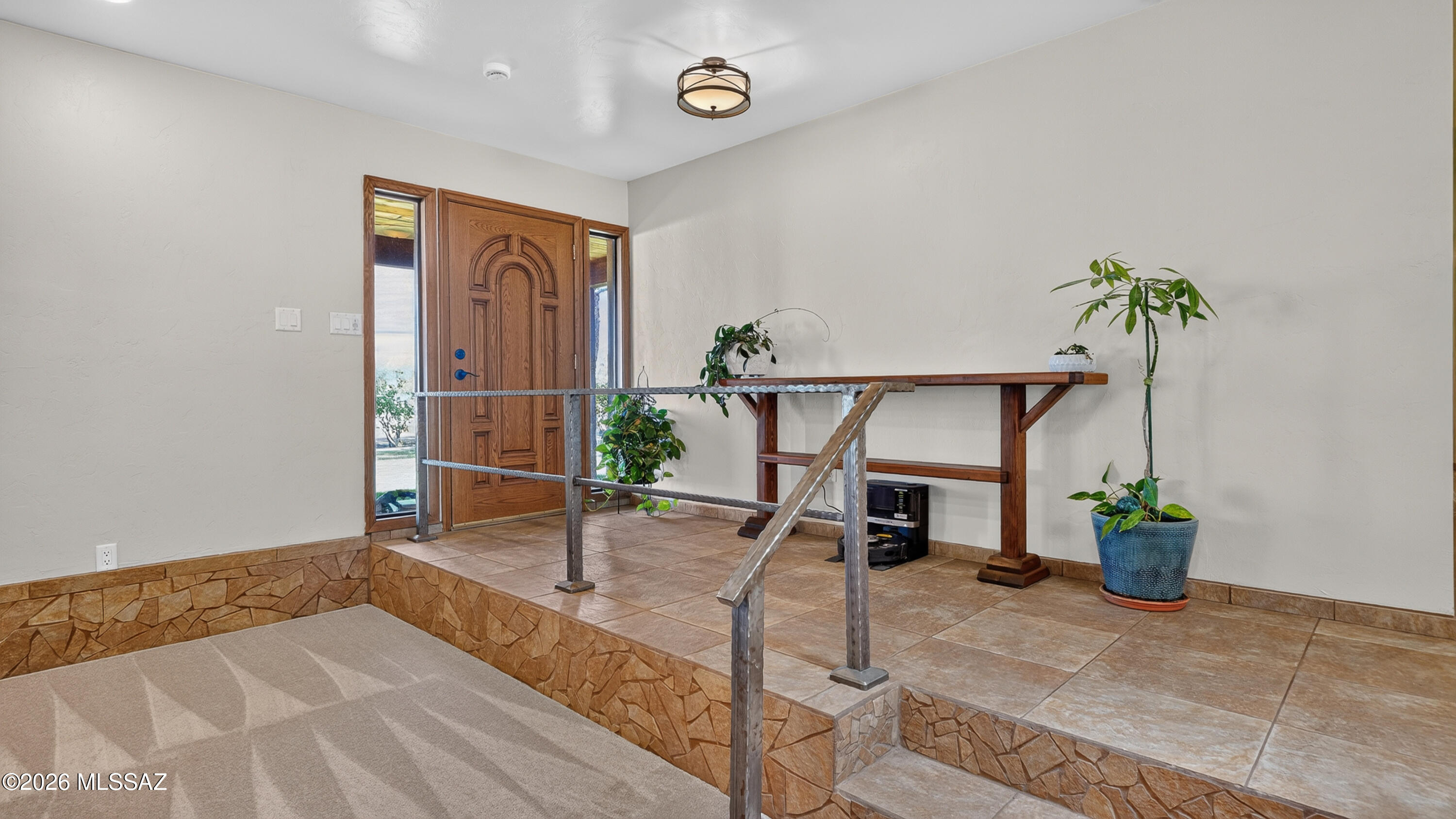 194 Taylor Road Willcox, AZ 85643 - Photo 11 of 54 Long Front Door Entryway with Steel Hand rail