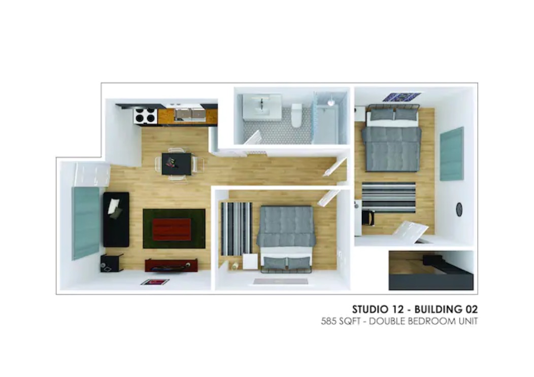 5909 Bolm Road, Unit 12 Austin, TX 78721 - Photo 15 of 15 a picture of a floor plan