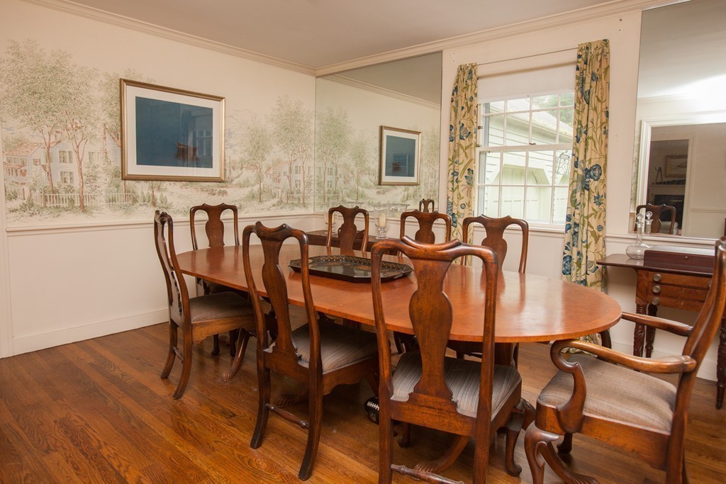 14 Dover Road Dover, MA 02030 - Photo 9 of 20 a view of a dining room with furniture and wooden floor